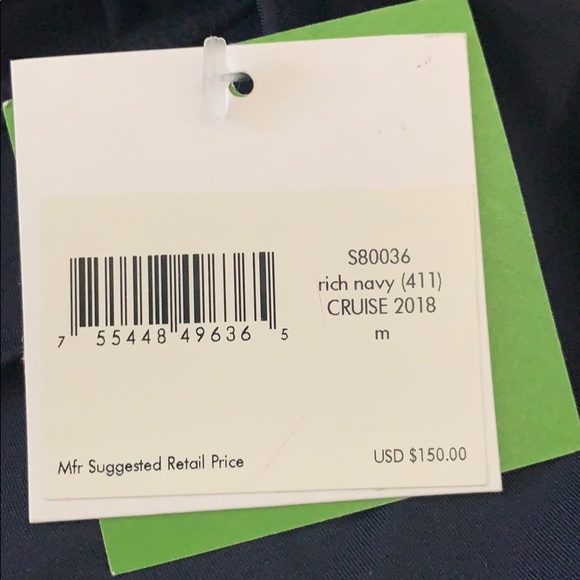 BNWT Kate Spade swim skirt size med in Rich Navy - Picture 3 of 5